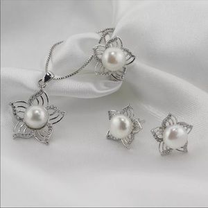 Freshwater pearl set real pearl